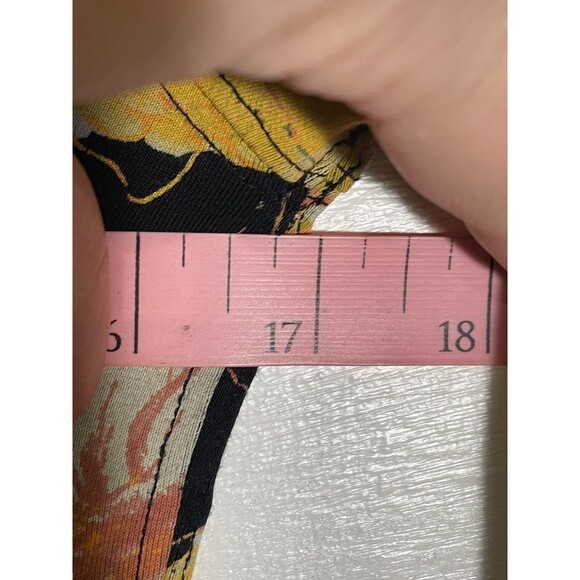 We The Free People Yellow Floral Off Shoulder Top S/M Bell Sleeve Boho Blouse - Picture 10 of 11